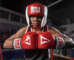 TITLE Boxing Aerovent Elite USA Boxing Competition Headgear – Open Face -Boxing Shop ACHEX1RDWH 1