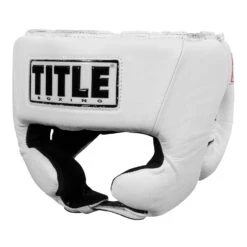 TITLE Boxing USA Boxing Competition Headgear - With Cheeks -Boxing Shop ACHX WH 1 2