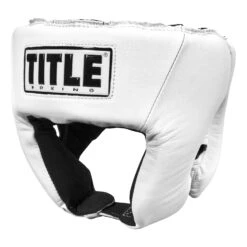 TITLE Boxing USA Boxing Competition Headgear - Open Face -Boxing Shop ACHX1 WH 1