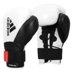 Adidas Hybrid 250 Training Gloves 26 Adidas Hybrid 250 Training Gloves -Boxing Shop ADIH250TG WH BK 2