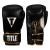 TITLE Boxeo Mexican Leather Bag Gloves Quatro -Boxing Shop BASBG4 BK WH 1