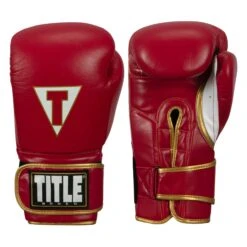 TITLE Boxeo Mexican Leather Bag Gloves Quatro -Boxing Shop BASBG4 RD WH 1