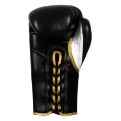 TITLE Boxeo Mexican Leather Lace Training Gloves Quatro -Boxing Shop BATGL4 BK WH 4
