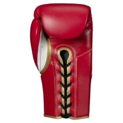 TITLE Boxeo Mexican Leather Lace Training Gloves Quatro -Boxing Shop BATGL4 RD WH 2