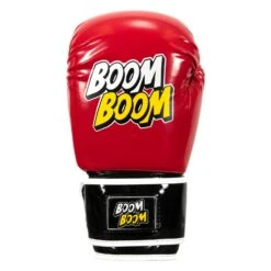 BOOM BOOM Boxing Striker Youth Boxing Gloves -Boxing Shop BBSBGY2 RD BK 003