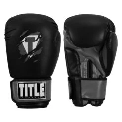 TITLE Classic Shredded Boxing Gloves -Boxing Shop CABG10 BK GR 01