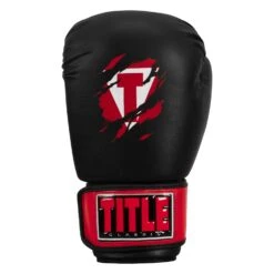 TITLE Classic Shredded Boxing Gloves -Boxing Shop CABG10 BK RD 03