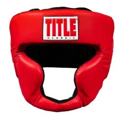 TITLE Classic Full Coverage Training Headgear 2.0 -Boxing Shop CPHGF2 RD BK 2