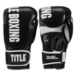 TITLE Boxing Gel Soft Strike Bag Gloves 29 TITLE Boxing Gel Soft Strike Bag Gloves -Boxing Shop CSSGBG1 BK GN 01