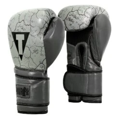 TITLE Boxing Roberto Duran Stone Leather Training Gloves -Boxing Shop DHSTG GR BK 2