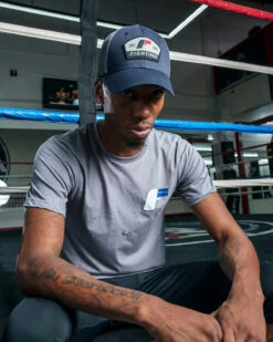 Fighting Woven Mesh Cap -Boxing Shop FBCAP3BLGR 1