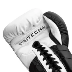 Fighting Tri-Tech Tenacious Lace Training Gloves -Boxing Shop FS3TTGL WH BK 005