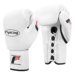 Fighting Fury Professional Lace Training Gloves -Boxing Shop FSFTGL WH 02