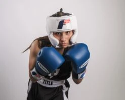 Fighting USA Boxing Competition Headgear With Cheeks -Boxing Shop FSUCH WH