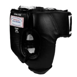 Fighting USA Boxing Competition Open Face Headgear -Boxing Shop FSUOH BK 3