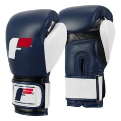 Fighting Force Leather Bag Gloves -Boxing Shop FTGFBG BL WH BK 2