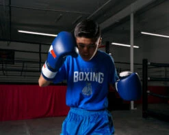 Fighting Force Leather Bag Gloves -Boxing Shop FTGFBGBLWHBK 1