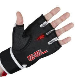 TITLE Boxing Gel Rage Fist Wrap Gloves -Boxing Shop GRFWG BK RD 2