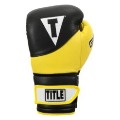 TITLE Boxing Gel Suspense V2T Training Gloves -Boxing Shop GSTGEV2T BK YE 03