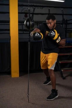 TITLE Boxing Gel Suspense V2T Training Gloves -Boxing Shop GSTGEV2TBK YE