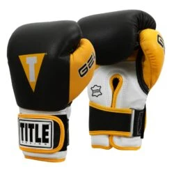 TITLE Boxing Gel World V2T Bag Gloves -Boxing Shop GTWBGV2T BK YE 02
