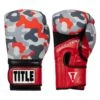 TITLE Boxing Infused Foam Camo Color Pop Bag Gloves -Boxing Shop IFSCPBG GR RD 1