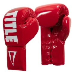 TITLE Boxing Inferno Intensity Lace Training Gloves -Boxing Shop ITGLI RD WH 002
