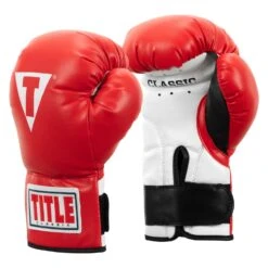 TITLE Classic Kid & Youth Boxing Gloves 2.0 -Boxing Shop KGLV2 RD WH BK 02