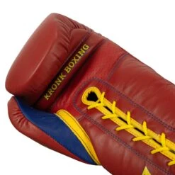 KRONK Boxing Gym Lace-Up Training Gloves -Boxing Shop KNKSG RD GD 6