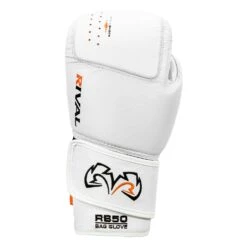 Rival Boxing Intelli-Shock Leather Bag Gloves -Boxing Shop RB50 WH 3