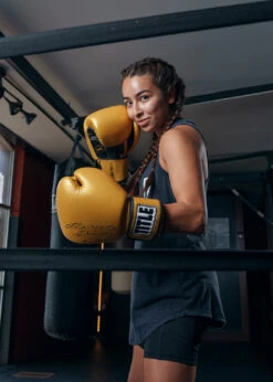 TITLE Boxing Roberto Duran Leather Training Gloves -Boxing Shop RDTGGD 3