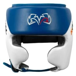 Rival Boxing Amateur Competition Headgear With Cheek Protect 19 Rival Boxing Amateur Competition Headgear With Cheek Protect -Boxing Shop RHGC2C BL WH 2