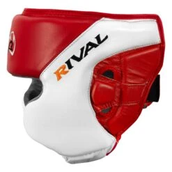 Rival Boxing Amateur Competition Headgear With Cheek Protect 24 Rival Boxing Amateur Competition Headgear With Cheek Protect -Boxing Shop RHGC2C RD WH 3