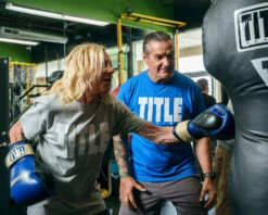 TITLE Boxing Rock Steady Leather Training Gloves -Boxing Shop RSBVLTTGBL 7