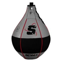 SCYntz Leather Speed Bag -Boxing Shop SCYSB GR BK 1