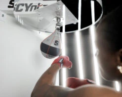 SCYntz Leather Speed Bag -Boxing Shop SCYSBGRBK 1