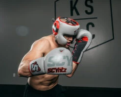SCYntz Leather Sparring Gloves -Boxing Shop SCYSGGR 1