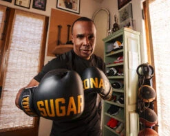 TITLE Boxing Sugar Ray Leonard Leather Bag Gloves -Boxing Shop SRLBG 1
