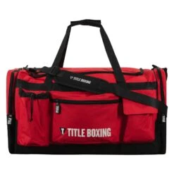 TITLE Boxing Deluxe Gear Bag -Boxing Shop TBAG45 RD BK 1