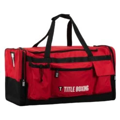 TITLE Boxing Deluxe Gear Bag -Boxing Shop TBAG45 RD BK 2