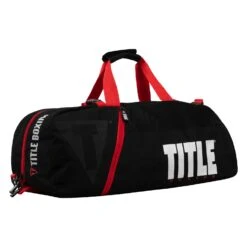 TITLE Boxing Champion Sport Bag/Backpack 24 TITLE Boxing Champion Sport Bag/Backpack -Boxing Shop TBAG46 BK RD 2