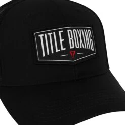 TITLE Boxing Banner Adjustable Mesh Snapback Cap -Boxing Shop TCAP79 BK BK 3