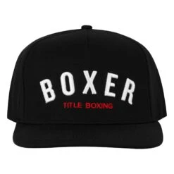 TITLE Boxing Boxer Flat Bill Snapback Cap -Boxing Shop TCAP81 BK 2