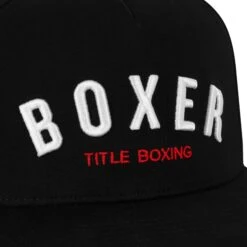TITLE Boxing Boxer Flat Bill Snapback Cap -Boxing Shop TCAP81 BK 3