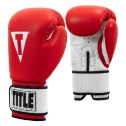 TITLE Premier Leather Super Bag Gloves 2.0 40 TITLE Premier Leather Super Bag Gloves 2.0 -Boxing Shop TSBG2 RD WH 002