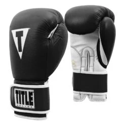 TITLE Boxing Pro Style Leather Training Gloves 3.0 -Boxing Shop TVVTG3 BK WH 002