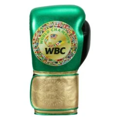 WBC By TITLE Boxing Green Belt Training Gloves 1.0 -Boxing Shop WGBTG GN GD BK 3