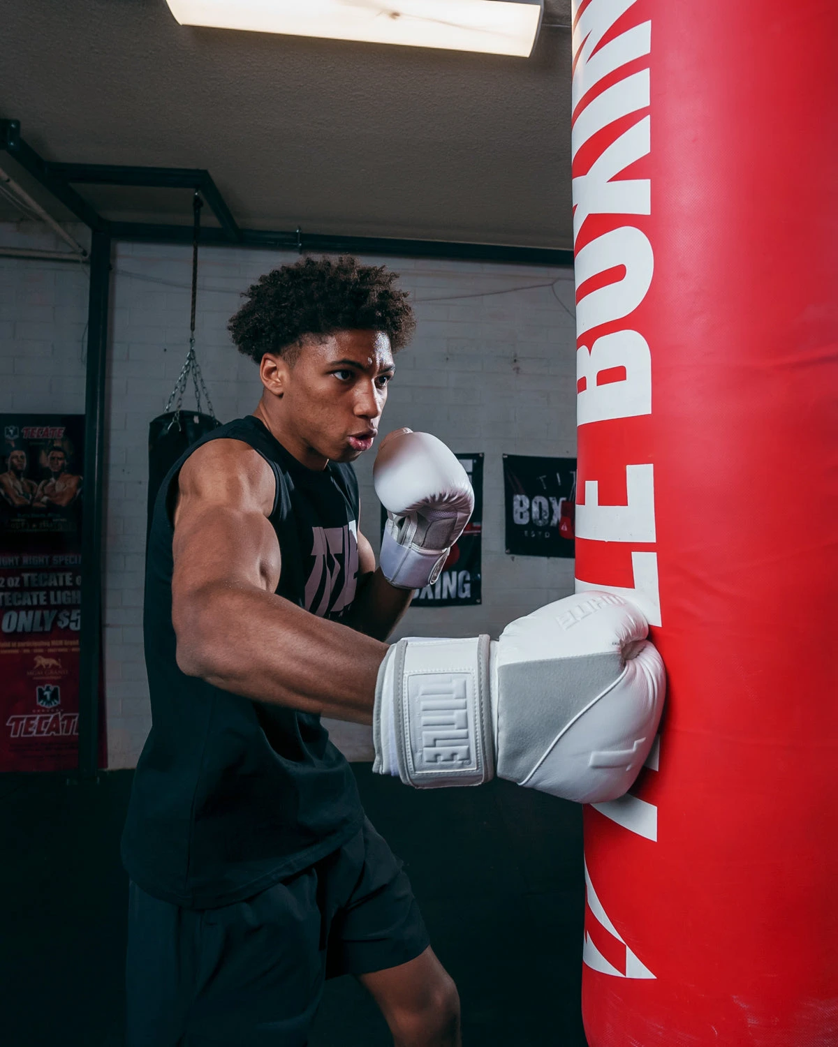 TITLE White Boxing Gloves 4 TITLE White Boxing Gloves - Image 2