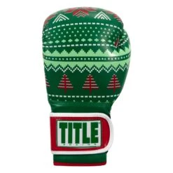 TITLE Boxing Limited Edition Deck The Halls Bag Gloves -Boxing Shop XMASBG GN 3