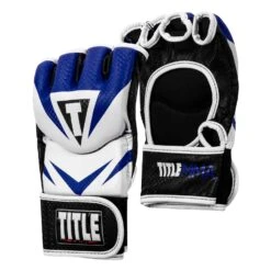 TITLE MMA Command Pro Fight Gloves 30 TITLE MMA Command Pro Fight Gloves -Boxing Shop XMCPFG BL WH 002